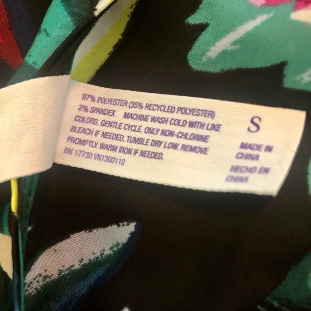 STARS ABOVE Nighty/Chemise Size SMALL Black with Multi-Color Floral NWOT - Picture 10 of 10